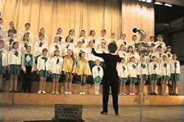 Детский хор Сарии Малюковой в авторском концерте Владимира Сидорова 16 декабря 1997 года