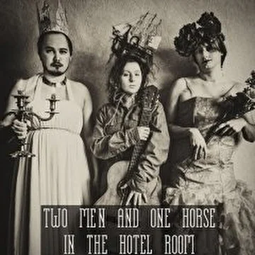 Two Men and One Horse in the Hotel Room