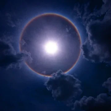 Moonlight rainbow