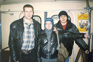 После концерта в клубе СВАЛКА осень 1999