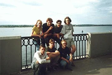 На набережной Камы в Перми после выступления на фестивале... Состав на 2001 год