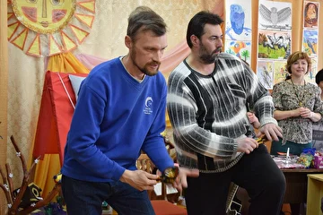 выступаем в ЦДО В.Уфалея перед детьми, на День Птиц. 2017 год.