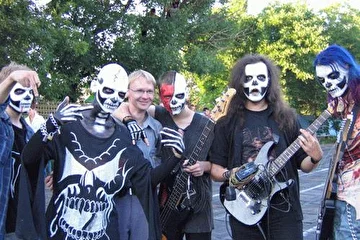 Юрий Солотин и группа Ого-П-Ого (панк-рок) на одном из рок-фестивалей