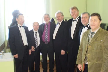 Слева направо: В. Волченко, В. Зоткин, Н. Прошин, Н. Нестеров, А. Кривошеин, С. Маркидонов.