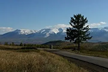 Веъзд в мой родной поселок Хову-Аксы ,Республика Тыва