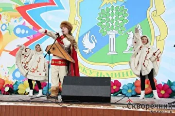 Выступление гусляра Ивана Самоварова и его "Иван-Чая" на праздновании Масленицы в Кузьминках. Организация концертов +7(903)670-28-18 (Москва)