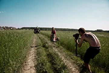 Стиляги Бэнд - Съемка клипа "Дорожка фронтовая"