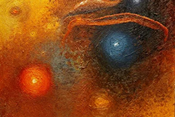 "Блуждающие огни". 
Холст, масло.
