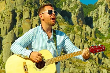 Андрей ЛД, кадр со съёмки клипа в долине привидений