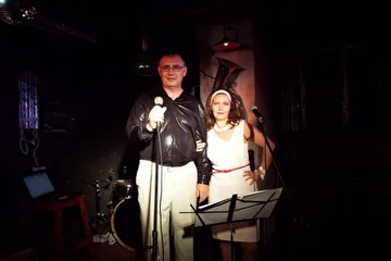 Перед концертом Елены Полонской и Евгения Симонова в Джаз-клубе "Труба" г.Новосибирск, август 2016