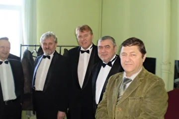 Слева направо: В. Волченко, Н. Прошин, Н. Нестеров, А. Кривошеин, С. Маркидонов.