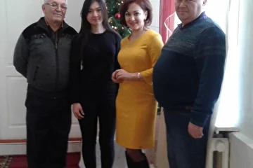 С выпускницей оркестра Екатериной Шамсутдиновой.  28.12.2016 г.