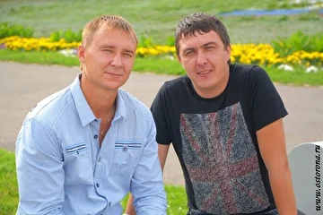 С солистом группы "Чернильное небо" - Александром Гуляевым