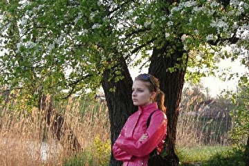 Река Самара, стрелка острова в городе Новомосковске (восточная Украина). Май 2006 г.