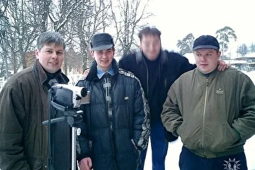 На съемках клипа "Клевый чувак". 2002 год.