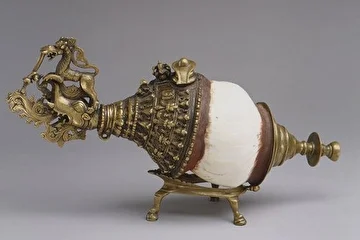 Музыкальный инструмент Губная раковина, Индия 1880 год