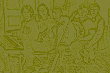 Мэри, Ион, Речкин, Вася-Ринго (барабаны), и Вирус (свет, видео).