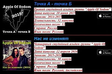 Группа Apple Of Sodom