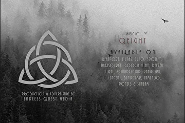 ARTIST: Qeight
ALBUM: Quanatico
EDITION: Short
RELEASE DATE: November |2.2018|
CATALOG NUMBER: ENDQUE090
LOCATION: Russia
GENRE: #Ambient #DarkAmbient #Atmospheric #Drone #Experimental

ABOUT 'QUANATICO'

Quanatico - это новый сингл с одноимённого альбома от Qeight, релиз которого состоится 9 ноября.

Данная работа, со слов автора, это неминуемое большинством из нас погружение в череду неудач и соблазнов, которые встречаются каждому на его жизненном пути, одержав победу над которыми, мы возвращаемся домой к нашим родным и близким нам людям.

TRACKLIST

Quanatico |Original & Video Versions|

AVAILABLE ON 

Beatport, iTunes, Juno, Spotify, Traxsource, Google Play, Deezer, Tidal, Soundcloud, Pandora, Tencent, Bandcamp, Jamendo, Pond5 & Shazam 

REVIEW 'QUANATICO'

www.endlessquest.bandcamp.com/album/quanatico

MORE INFO 

Music by Qeight
Production & Advertising by Endless Quest Media

Copyright © 2012-2018 Endless Quest Media