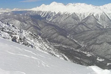 13 марта 2005 года,2000 с лишним метров над уровнем моря,хребет Аибга,Красная Поляна...