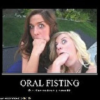 Oral fisting