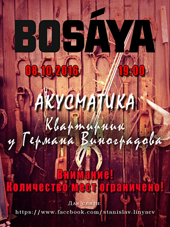 Bosaya 18 октября 2016 Квартира Германа Виноградова Москва