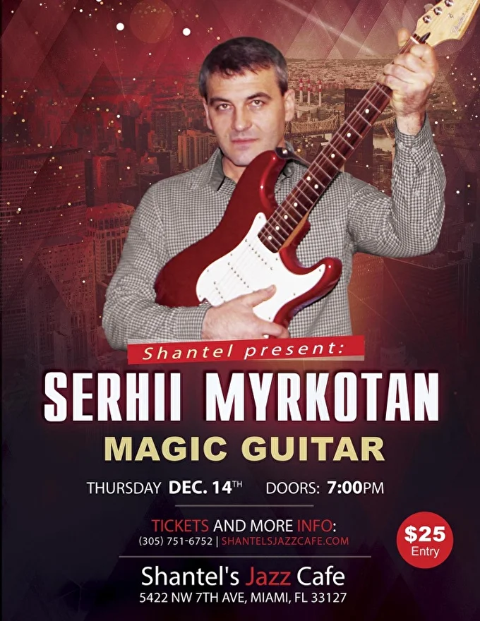 Serhii Myrkotan 27 декабря 2019 Shantel's Jazz Cafe miami