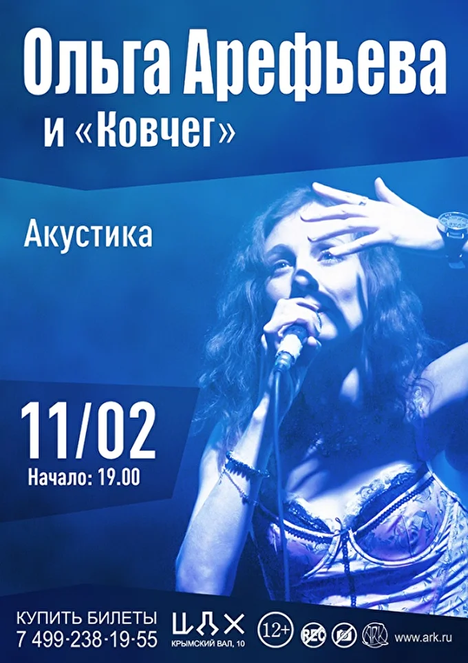 Большой акустический концерт 01 февраля 2018 Центральный Дом Художника (ЦДХ) Москва