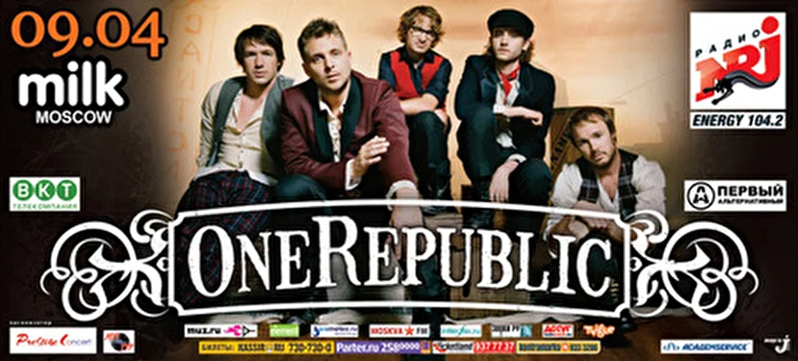OneRepublic снова в России - лучшие песни в настоящем живом звучании