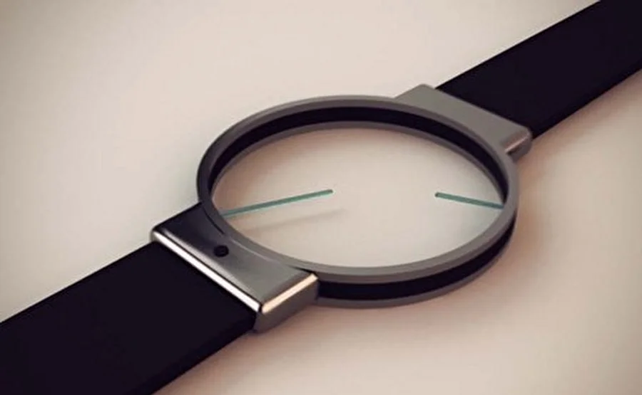 Аналоговые часы в минималистичном дизайне